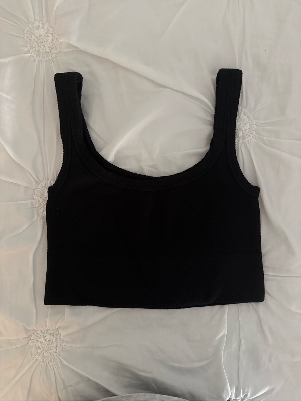 Black Ribbed Tank